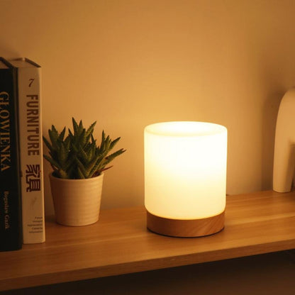 Mini lampka stołowa szklana LED dotykowa 360°
