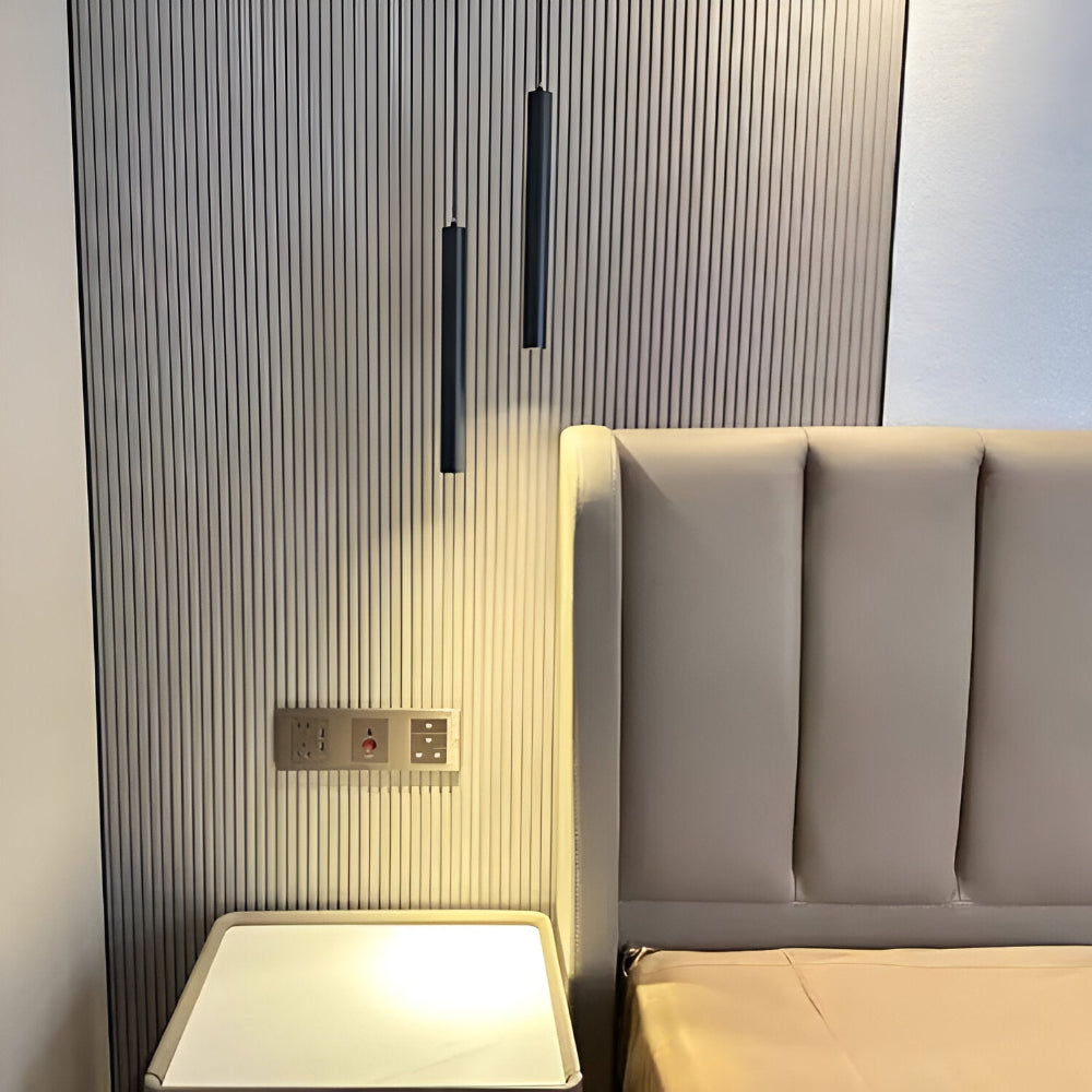 Podwójna lampa wisząca LED czarna aluminiowa 3000K