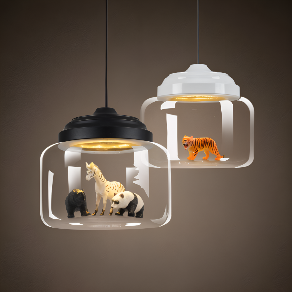 Lampa wisząca dziecięca z motywem zwierząt do pokoju dziecka