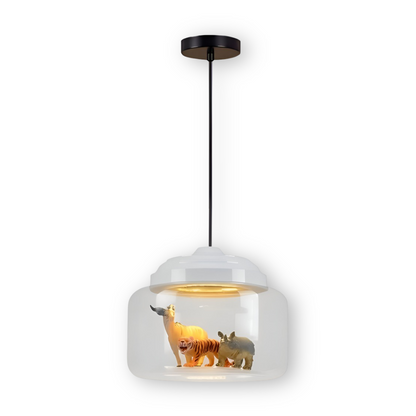 Lampa wisząca dziecięca z motywem zwierząt do pokoju dziecka