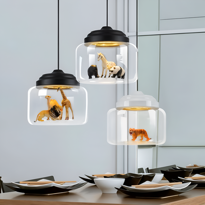 Lampa wisząca dziecięca z motywem zwierząt do pokoju dziecka
