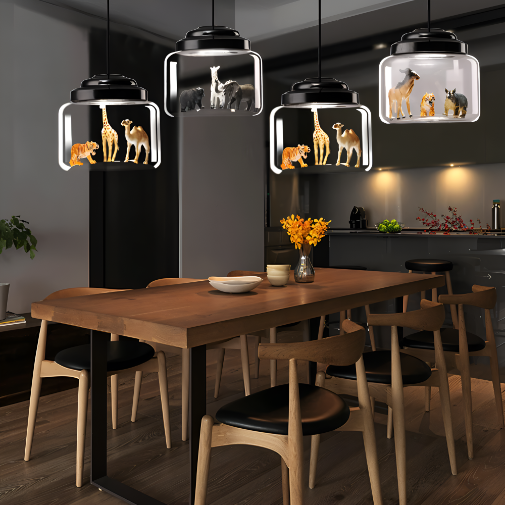 Lampa wisząca dziecięca z motywem zwierząt do pokoju dziecka