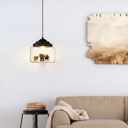 Lampa wisząca dziecięca z motywem zwierząt do pokoju dziecka