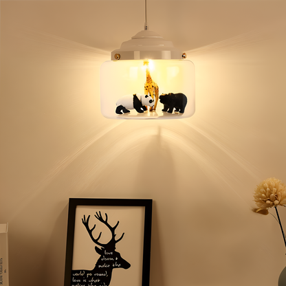 Lampa wisząca dziecięca z motywem zwierząt do pokoju dziecka