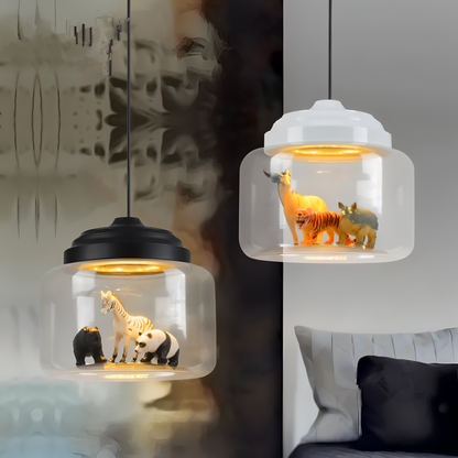 Lampa wisząca dziecięca z motywem zwierząt do pokoju dziecka