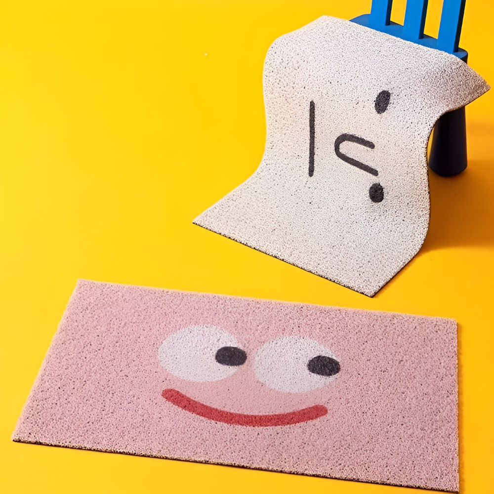 Antypoślizgowa wycieraczka PVC ze smiley 40 × 60 cm