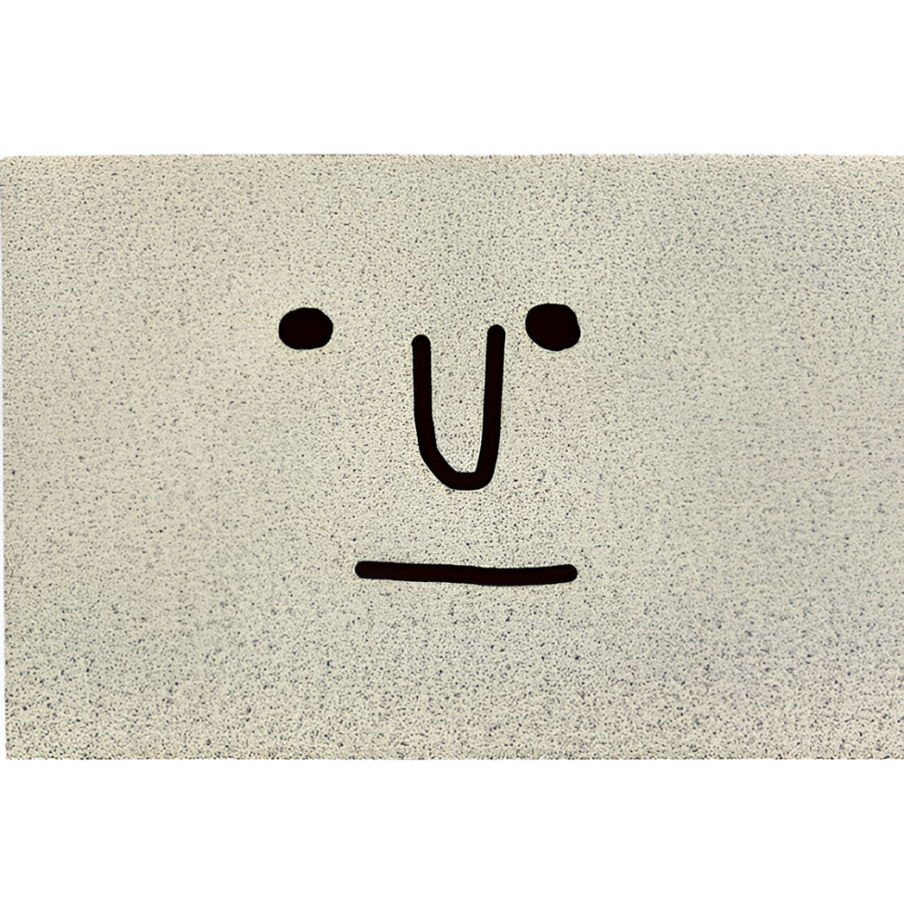 Antypoślizgowa wycieraczka PVC ze smiley 40 × 60 cm