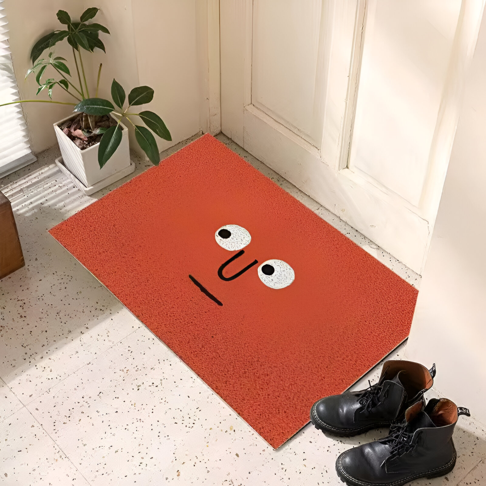 Antypoślizgowa wycieraczka PVC ze smiley 40 × 60 cm