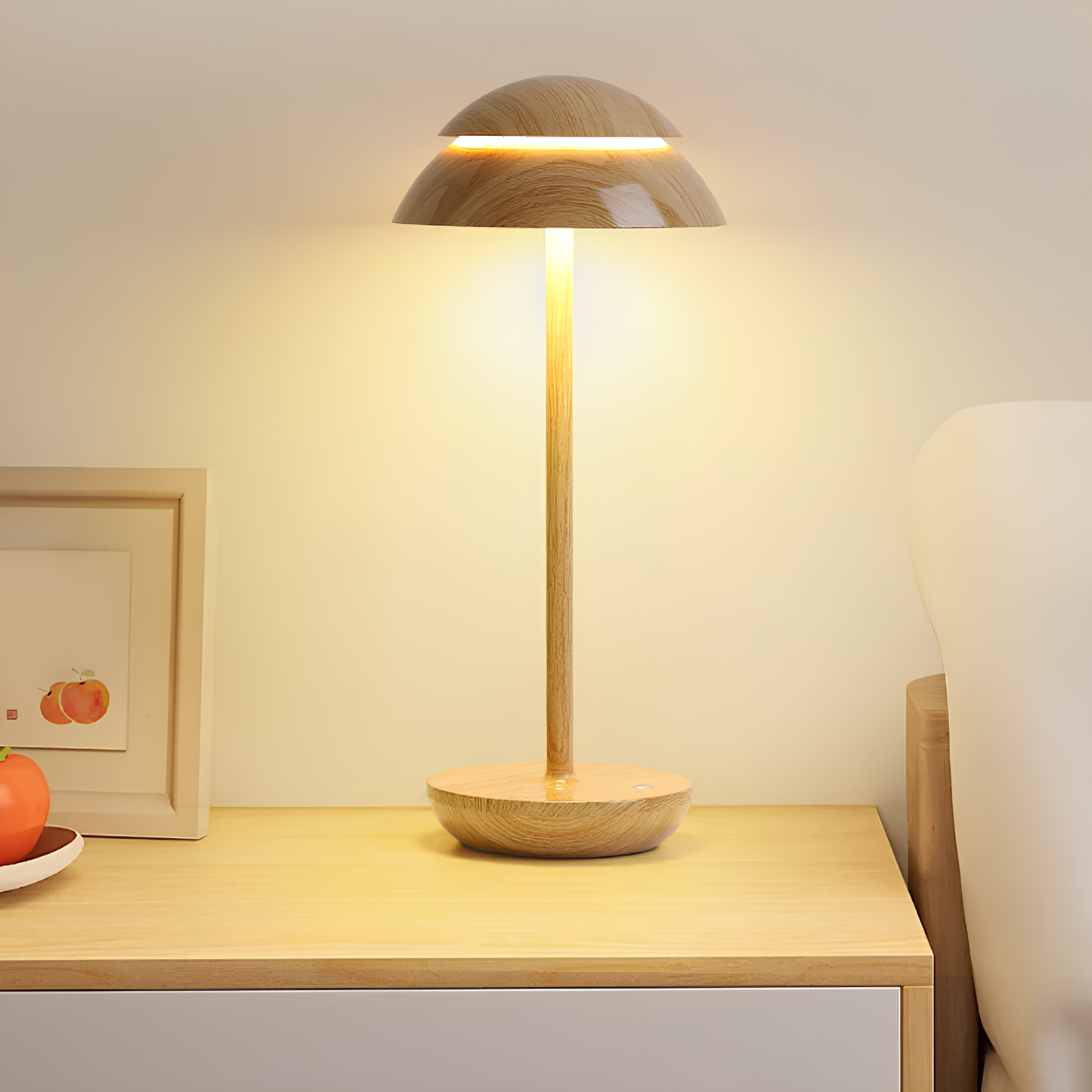 Bezprzewodowa aluminiowa lampa stołowa z dotykowym ściemniaczem